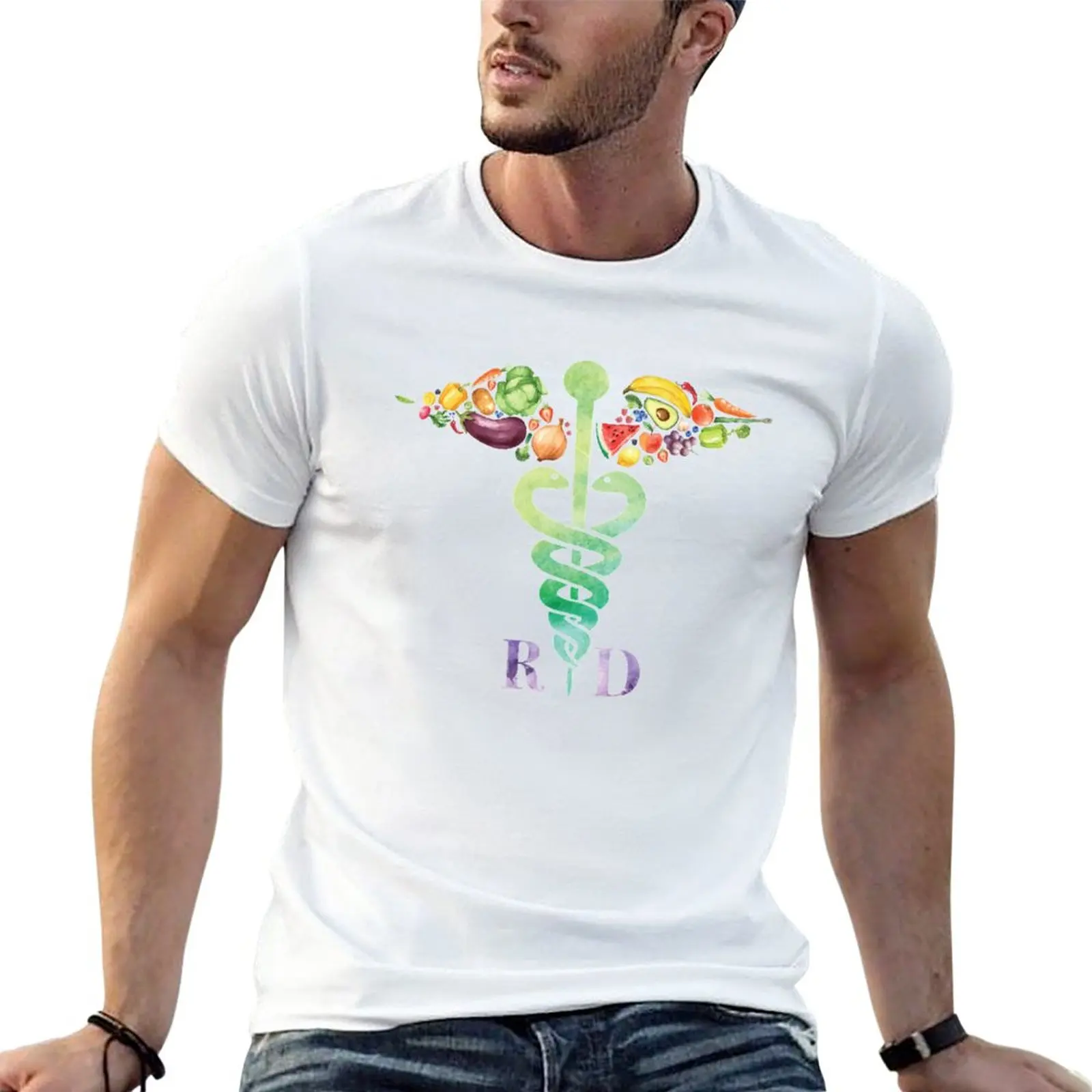 

Registered Dietitian T-Shirt vintage clothes customs Short sleeve tee men