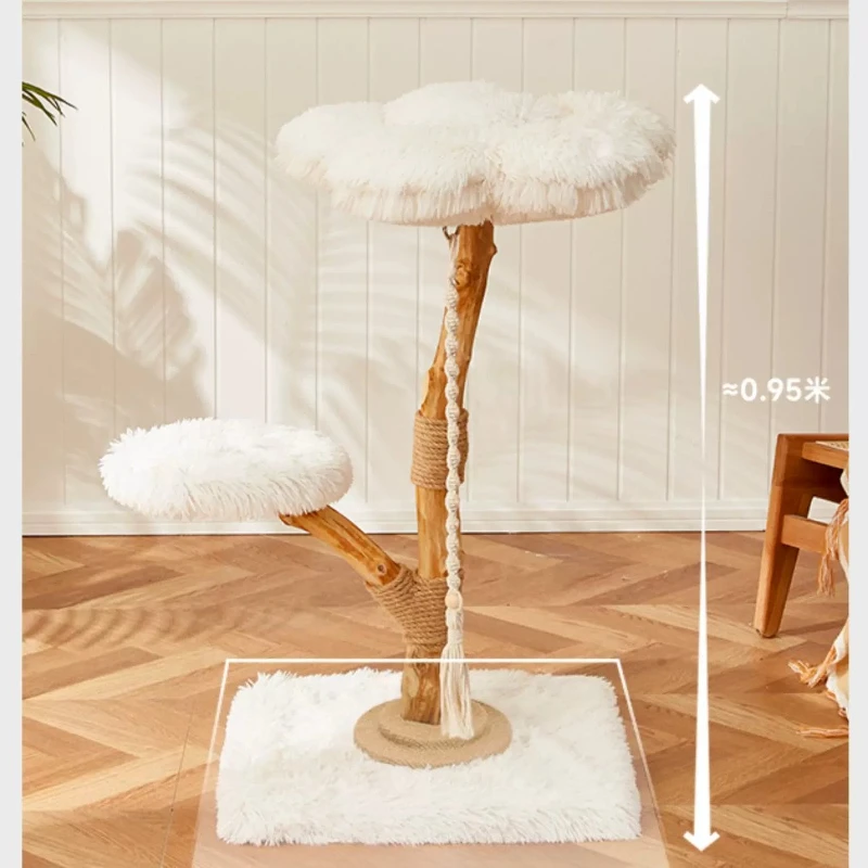 Cloud Cat Climbing Cat Tree Jumping Platform One Luxury Solid Wood Cat Shelf Villa Does Not Occupy Area