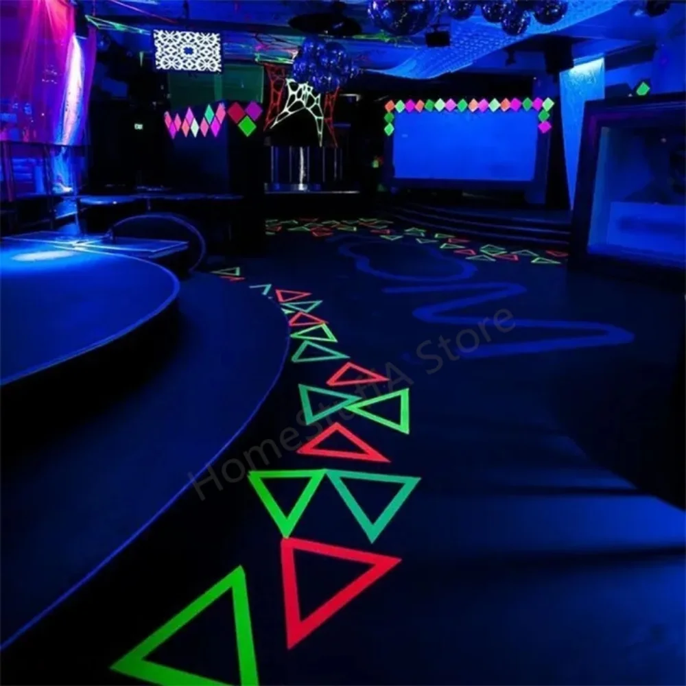 3CM*3M Light Emitting Tape Blue Pink Warning Ground Light Storing Stairs Non Slip Stickers Reflective Fluorescence Self Adhesive