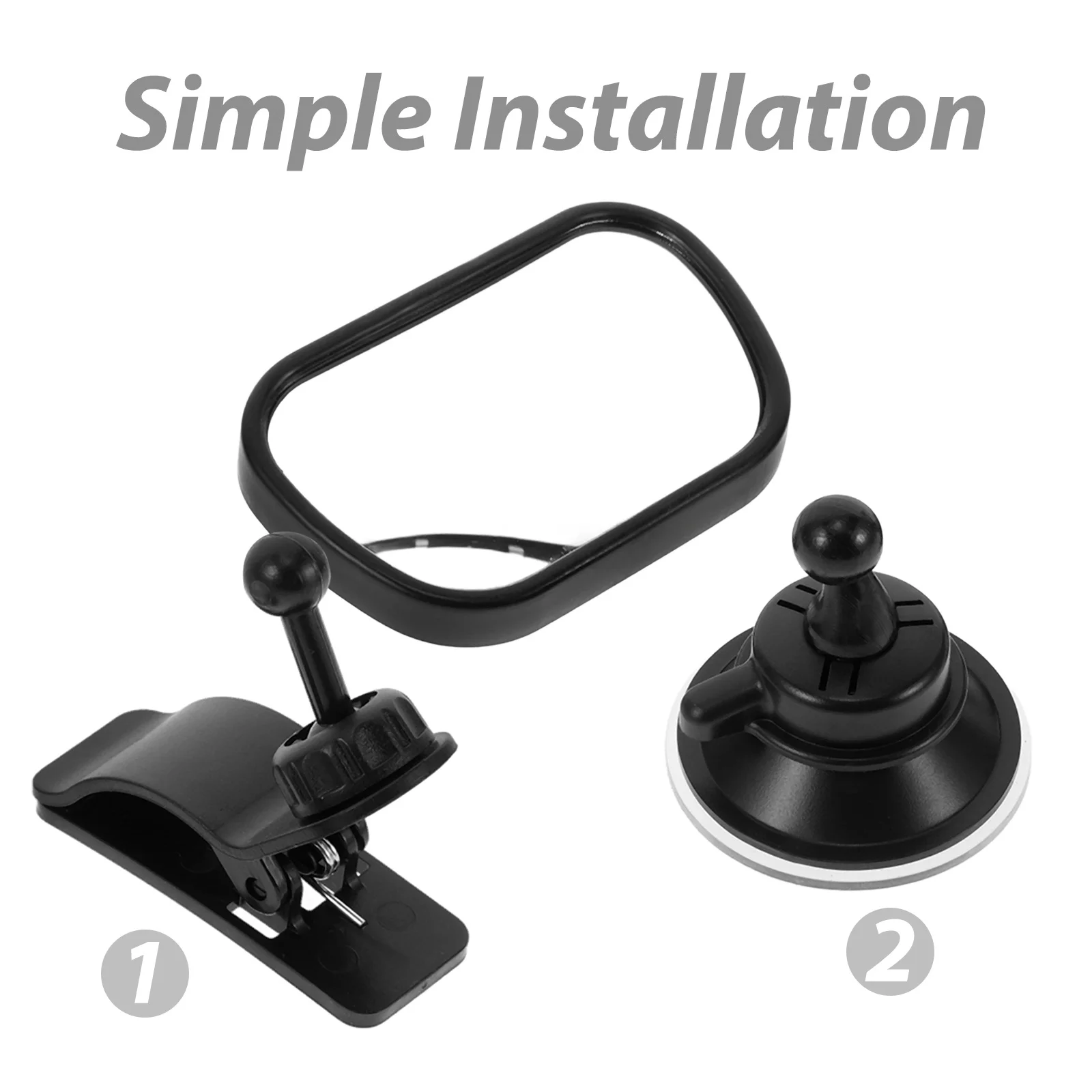 مرآة أمان خلفية قابلة للتعديل للسيارة، مشبك مراقبة المقعد الخلفي، مرآة المقعد الخلفي للسيارة للآباء