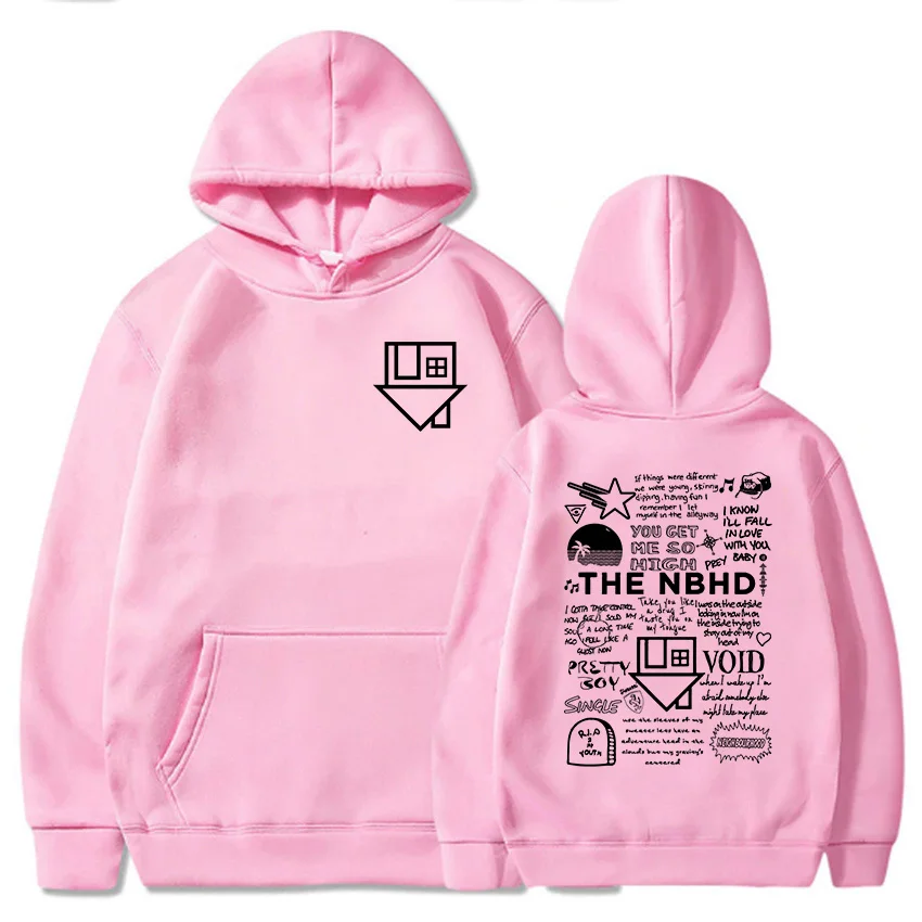 Streetwear Unisex Hip Hop Graphic Hoodies The Neighborhood NBHD Band Printing Sweatshirts Male Sudaderas Long Sleeve Winter Tops