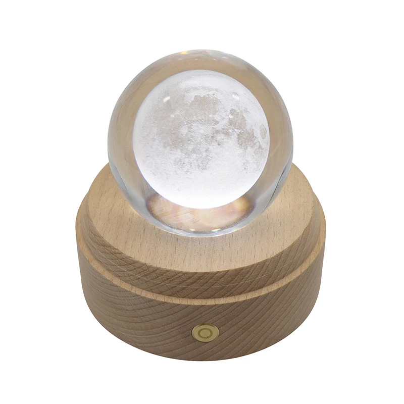 

APP Control Decorative Night Light Valentine's Day Gift 3D Smart Home Light Crystal Ball Mom Night Light