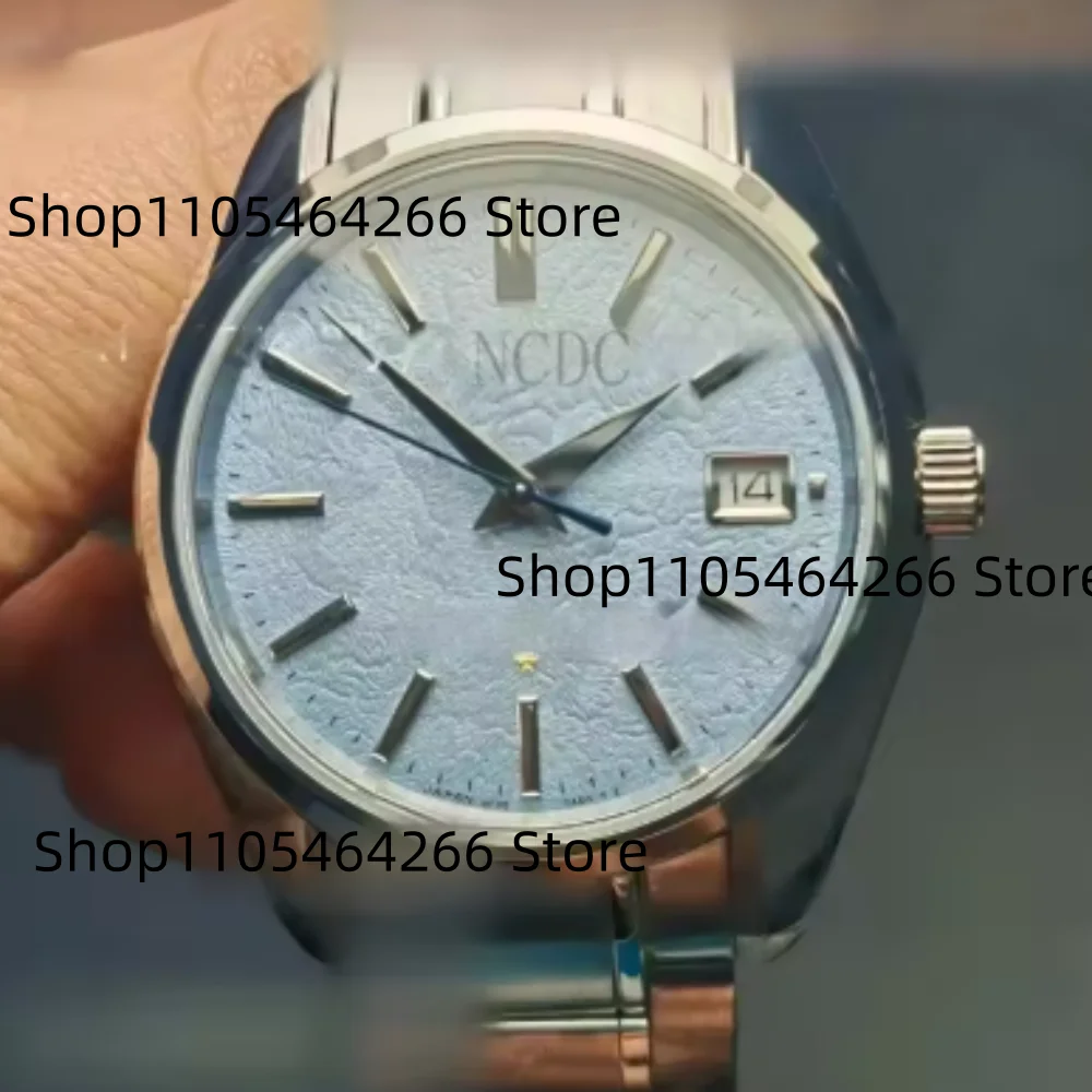 

New Clamp Plate Transparent Watch SBGP017 High-End Polished Sapphire Mirror Steel Strip, VJ52 Movement
