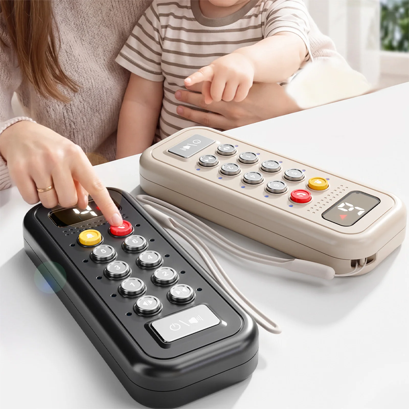 Elevator Activity Panel with Lights Sounds Numbers Musical Simulation Board Toys Generic Elevator Button Model for Toddlers 18M+
