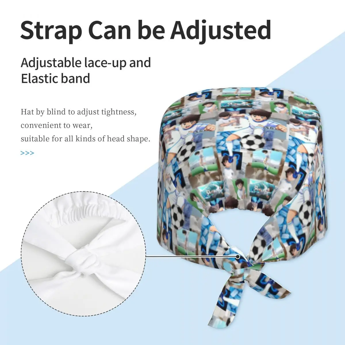 Ozora أوليفر اتوم كابيتان تسوباسا فرك قبعة الطبيب العمل قبعة جراحية الرجال النساء قابل للتعديل قبعات التمريض لطبيب الأسنان