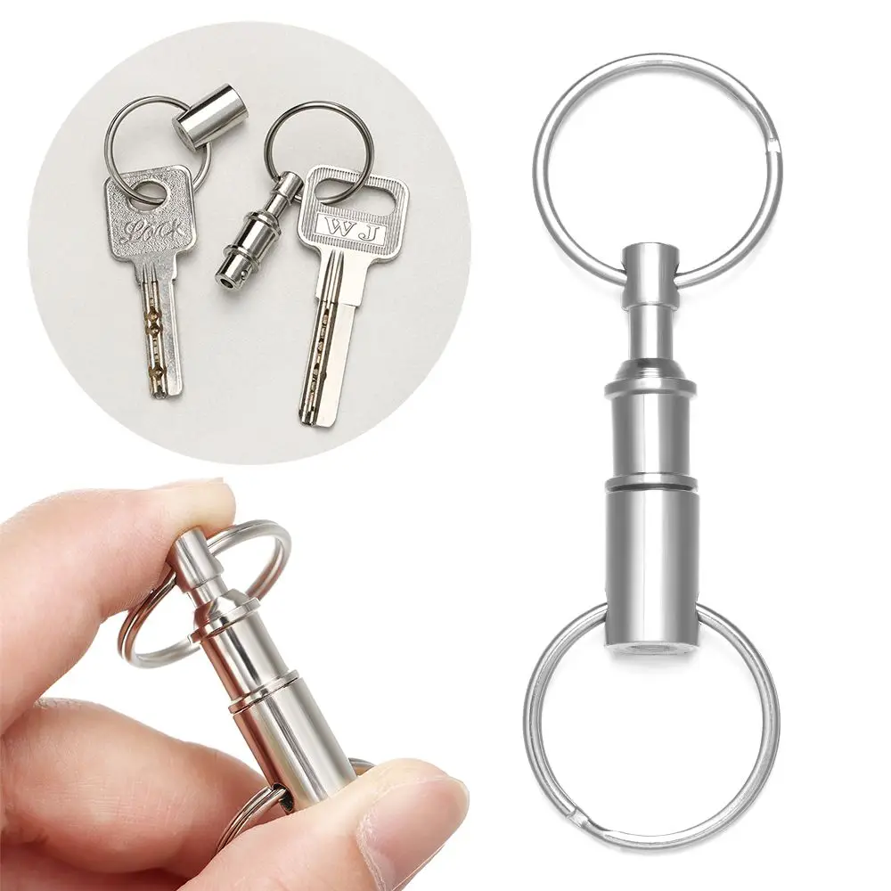 Portable Separable Double Ring Removable Key Ring Child-mother Buckle Separate Keychain