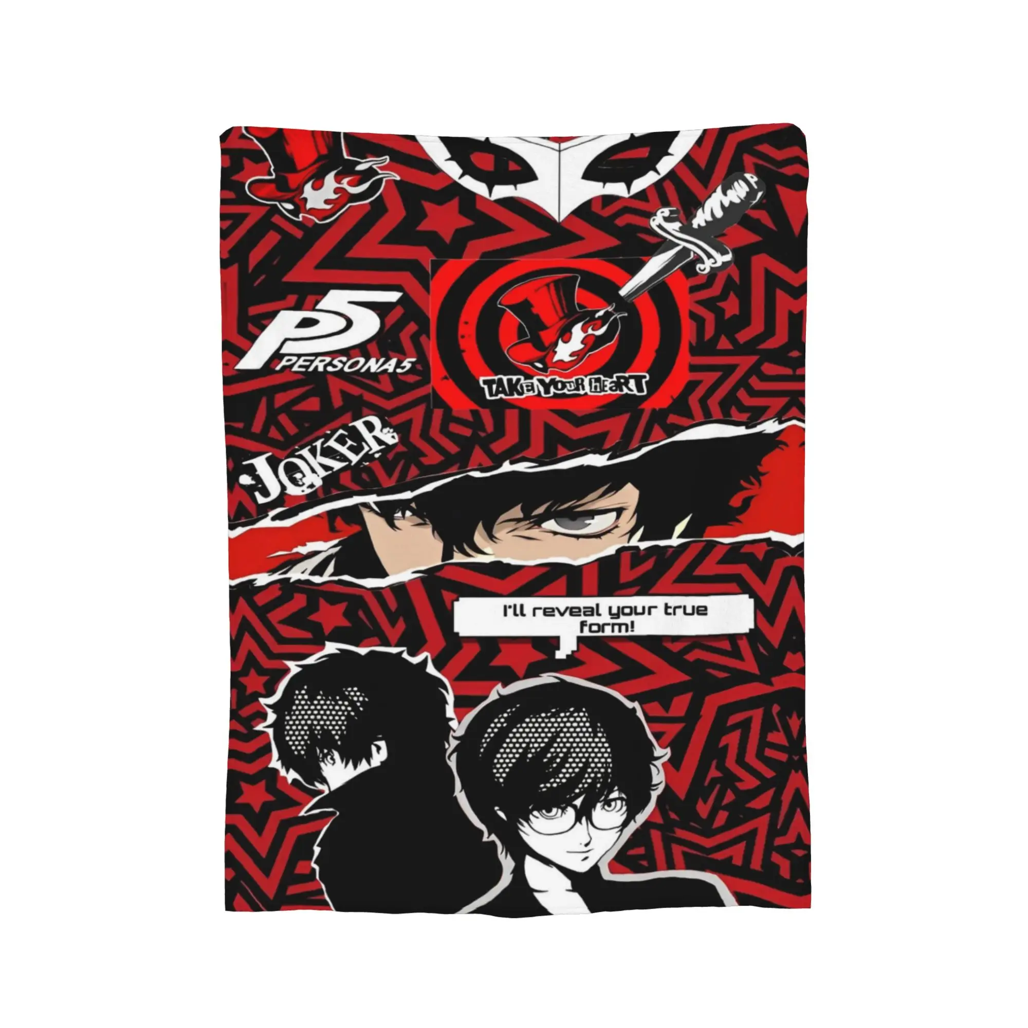 Persona P5 Joker  Blanket  Flannel Awesome Breathable Throw Blanket for Home Decoration