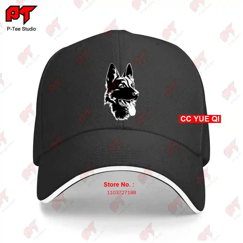 Dog Silhouette German Shepherd Baseball Caps Truck Cap 1624