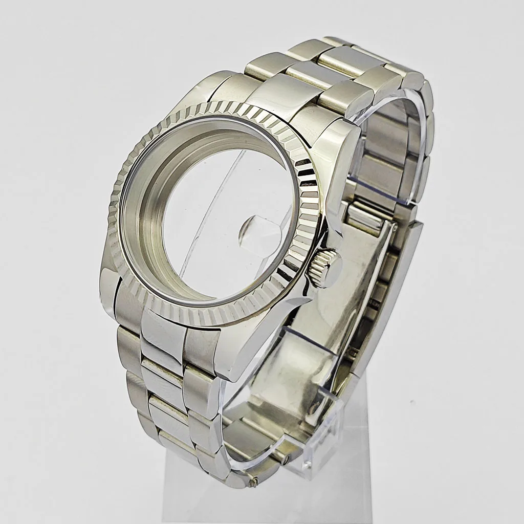

NH35 36mm/39mm Silver Watch Case Sapphire Glass Fit NH34 NH35 NH36 ETA2824 PT5000 Movement Watch Accessories