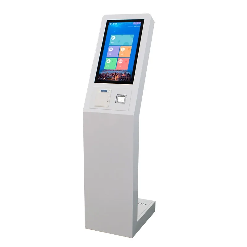 Windows 21.5 Inch Self Payment Advertising Display Terminal Stand Thermal Printing Multipoint Capacitive Touchscreen SDK