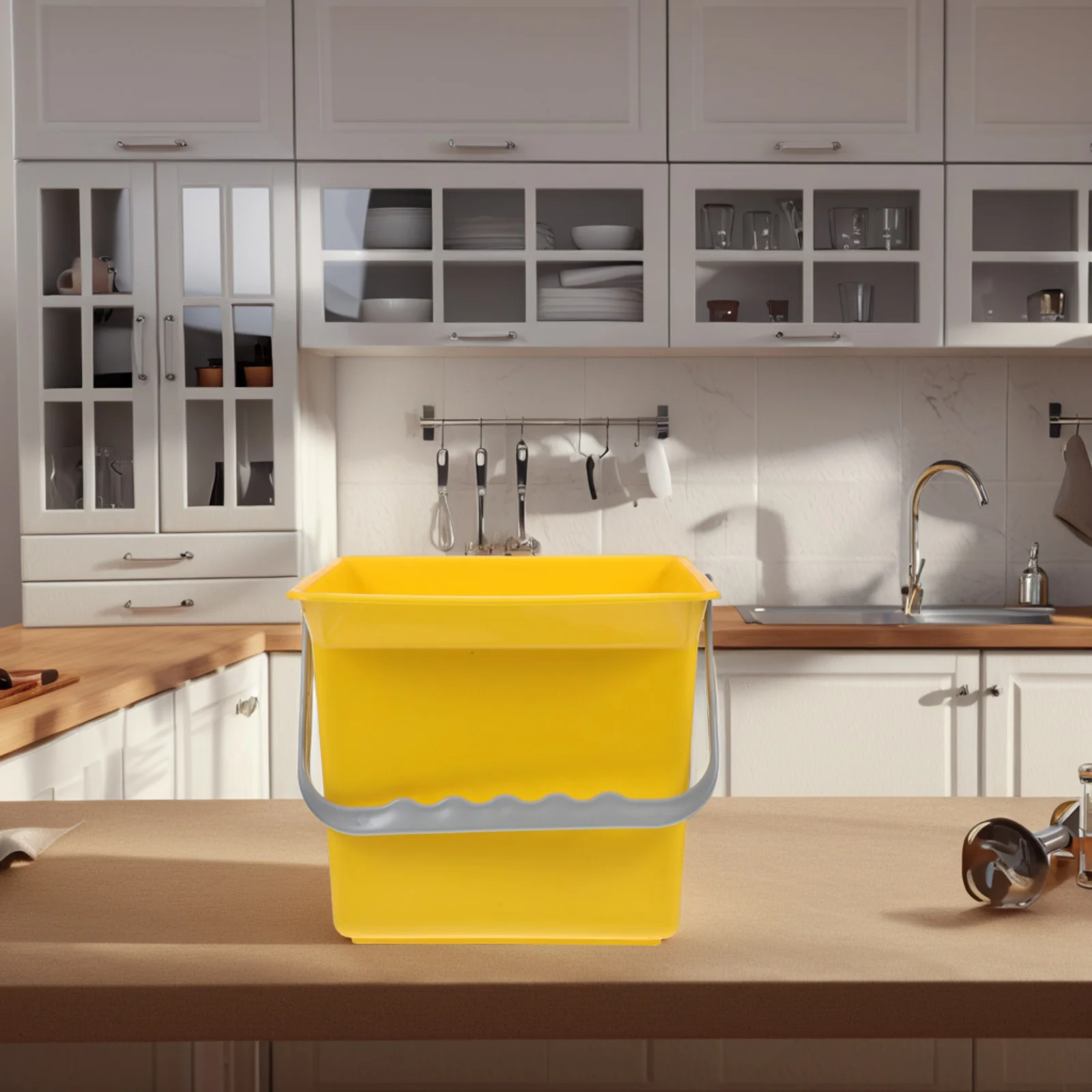 

Car Detailing Bucket Organizer Measuring Scale Water Bucket Plastic Utility Bin Home Cleaning Supplies Trash Can for Car Wash