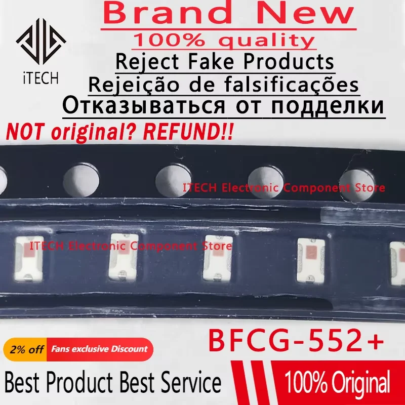 5pcs/lot Original BFCG-552+ Band Pass Filter Bfcg-552 5100-5930mhz Mini Circuits 100% New and Genuine