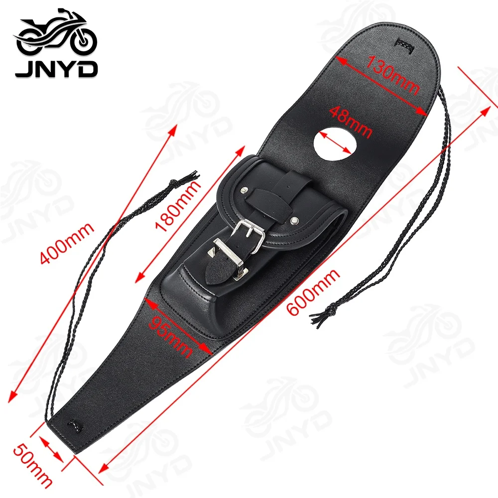 JNYD Motorcycle Synthetic Leather Fuel Tank Cap Cover Panel Bag For Harley Sportster XL 883 1200 Models
