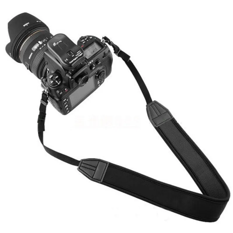 Universal Camera Strap Belt Adjustable Thick Anti-slip Black Shoulder Neck Belt For Nikon/Canon/Sony/Panasonic SLR / DSLR