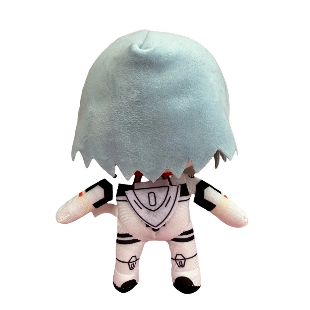 Rei Ayanami Anime Cartoon Toy Plush, EVA Soft Stuffed Toy, EVA Doll, Decoração do quarto, Presentes de Natal Infantil, 20cm