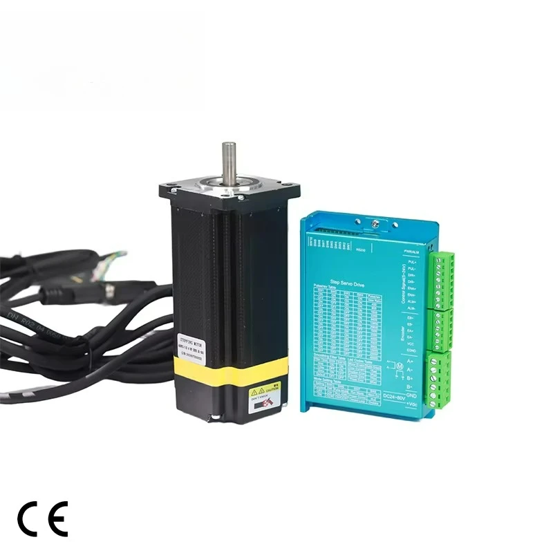 Nema 24 60mm Hybrid Closed Loop Stepper Motor 4.8N.m & Driver DC 48V CE Certified for CNC Machine