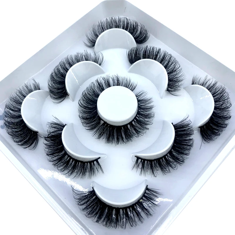 New 5 pairs 8-25mm natural 3D false eyelashes fake lashes makeup kit Mink Lashes extension mink eyelashes maquiagem eyelashes - view 3