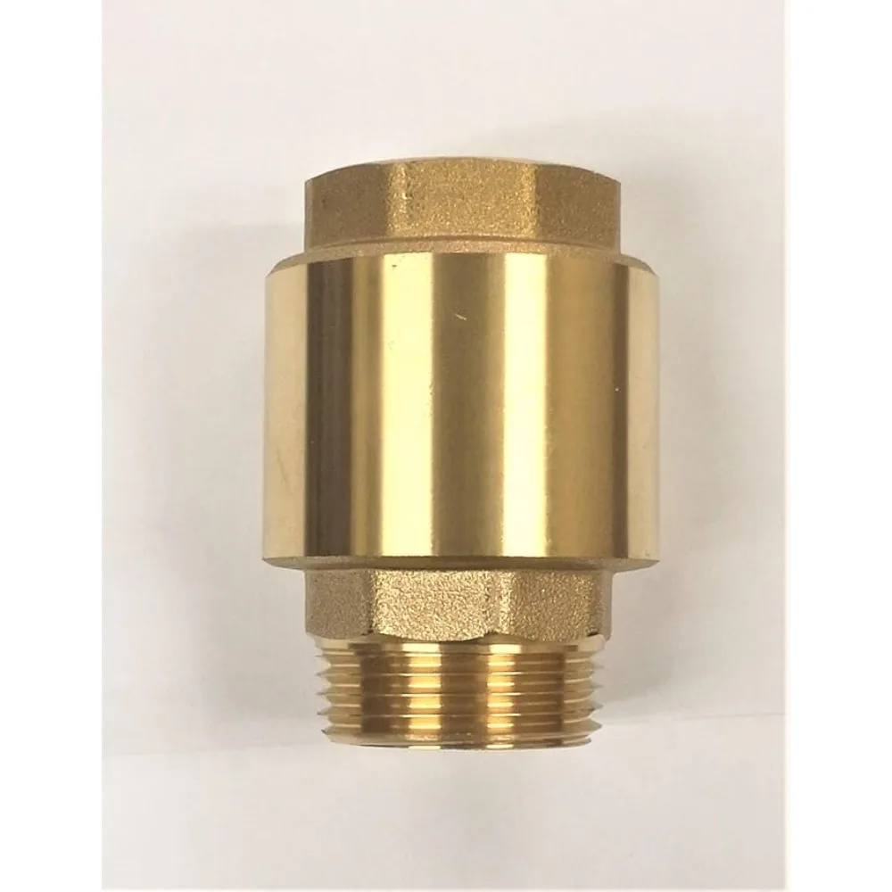 One-Way Anti Backflow Valve Water Control Float Valve 1/2" 3/4" 1-1/2" Female Thread NPT Brass Thread In-Line Spring Check Valve