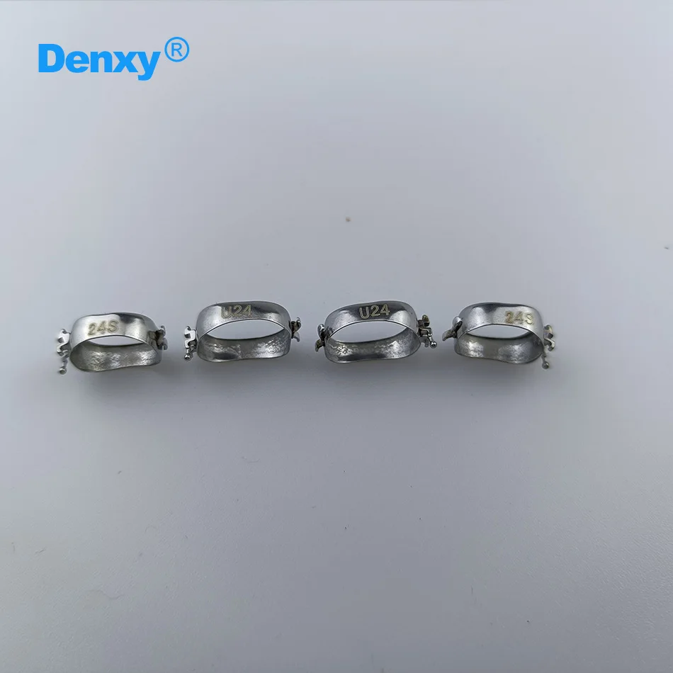 Denxy 5 Sets/Lot Dental-Prämolarenbänder mit Roth-Bracket 1-24 # Orthodontisches Prämolarenband, vorgeschweißt mit Klammern, Zahnarztmaterialien – Detail 7
