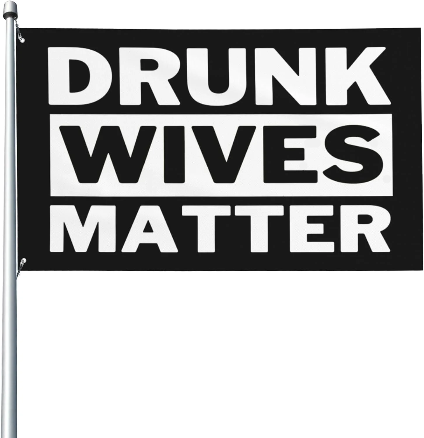 Flagnshow 100% Polyester Drunk Wives Matter Flag