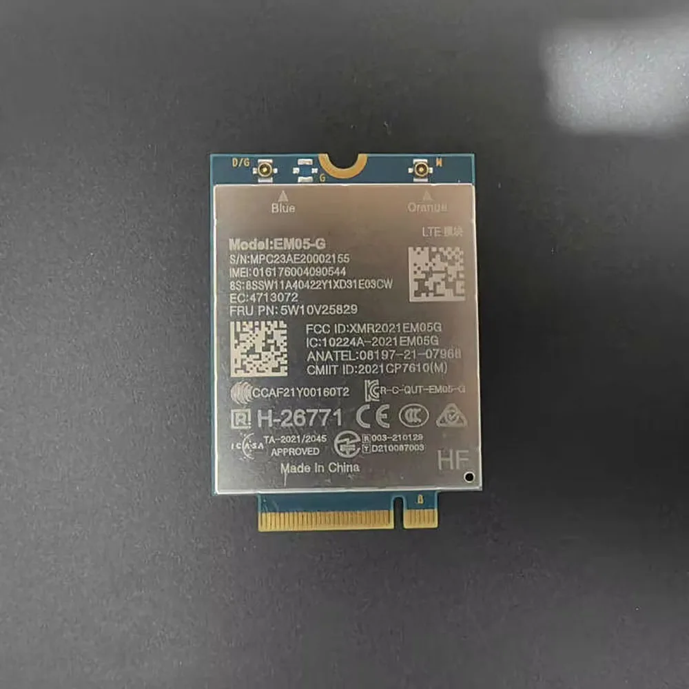 

LTE Cat4 Module EM05-G 4G WWAN Card For T14 X13 L14 L15 P14s P16s Gen3 Laptop