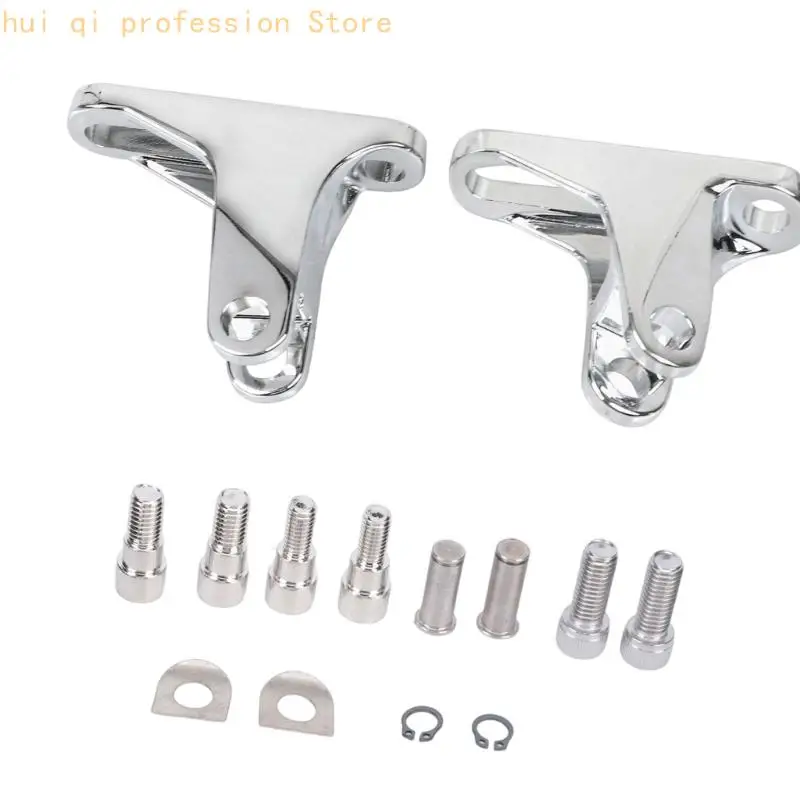 Metall-Beifahrerfußrasten-Ersatzhalterungsset für Motorradmodelle von 93–23. Verwendung H8WE – Detail 3