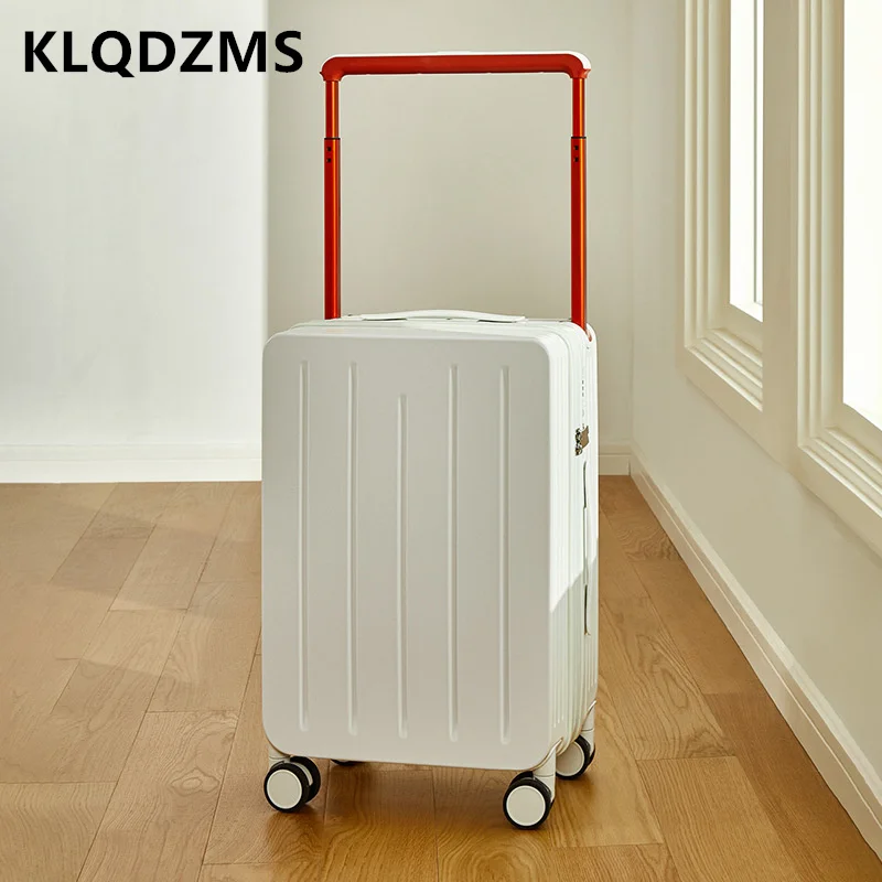 KLQDZMS-Valise d'embarquement à roulettes pour femme, bagage de voyage à main, sac de voyage à roulettes, valise de cabine PC, 20 po, 22 po, 24 po, 26 po