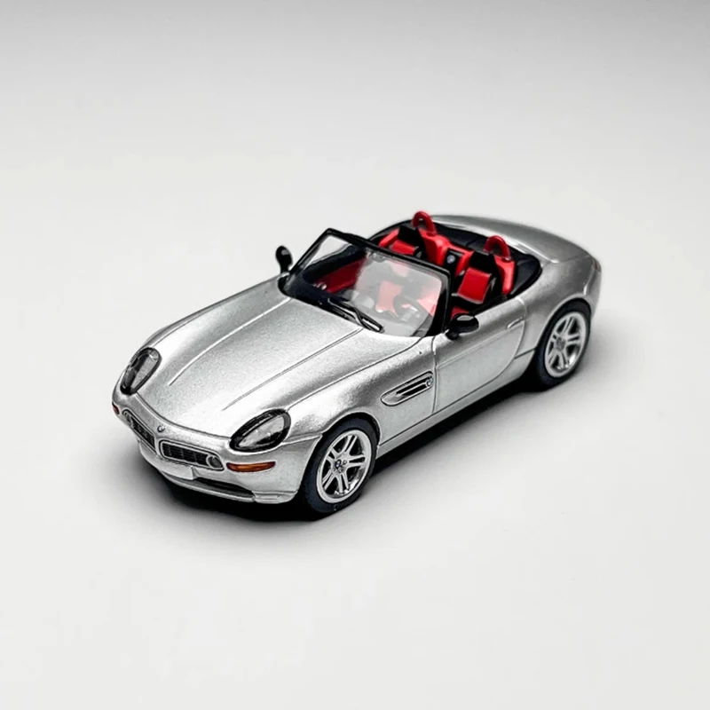 

MINIGT Литой под давлением масштаб 1:64 # 998 Z8 Серебряный трансформируемый автомобиль из сплава, имитация модели, сувенирный дисплей, орнамент, подарочная коллекция