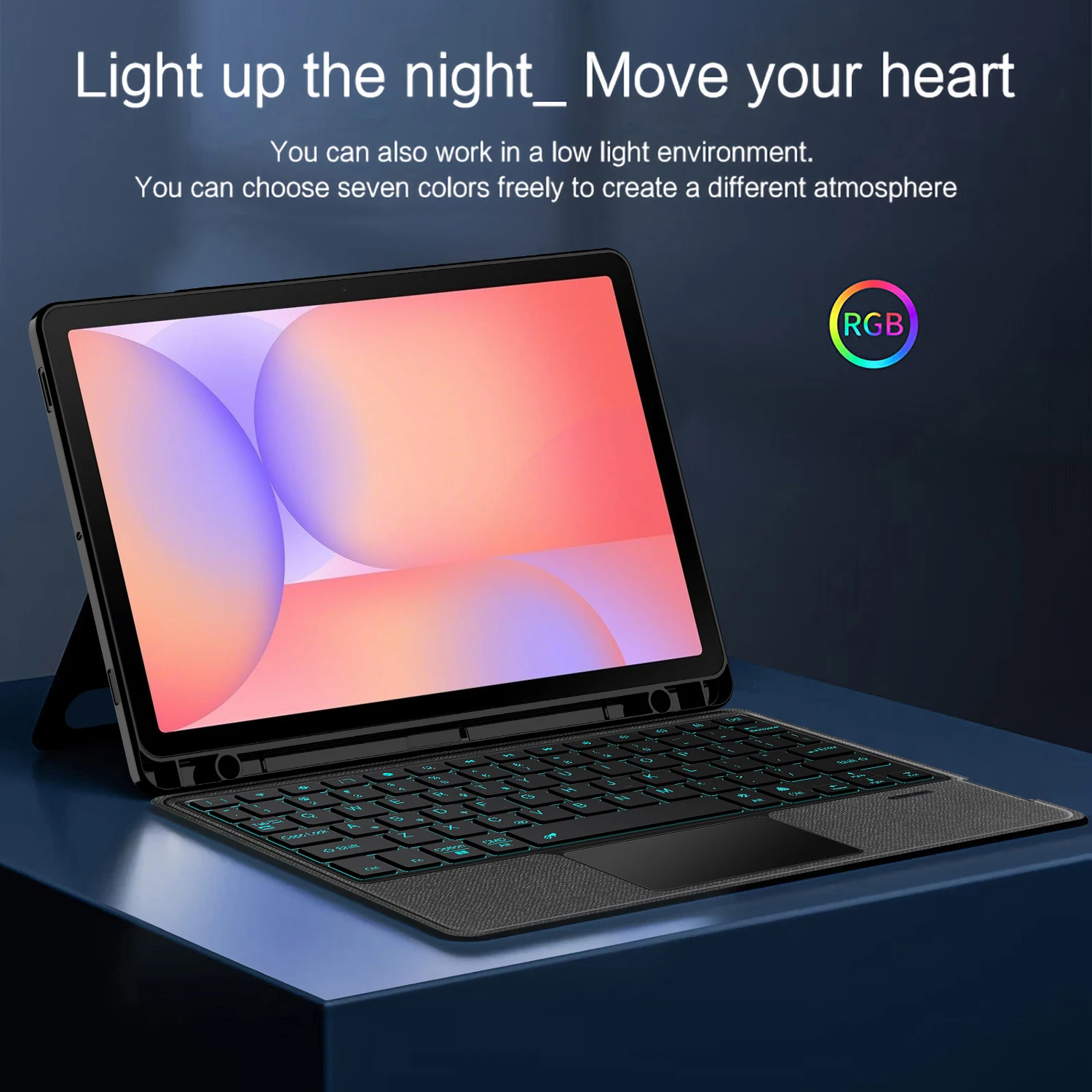 Custodia con tastiera magica staccabile per Samsung Galaxy Tab S10 Lite 10.9 SM-X400 X406B Tab S10 FE/S9FE S8 S7 con copertura portapenne