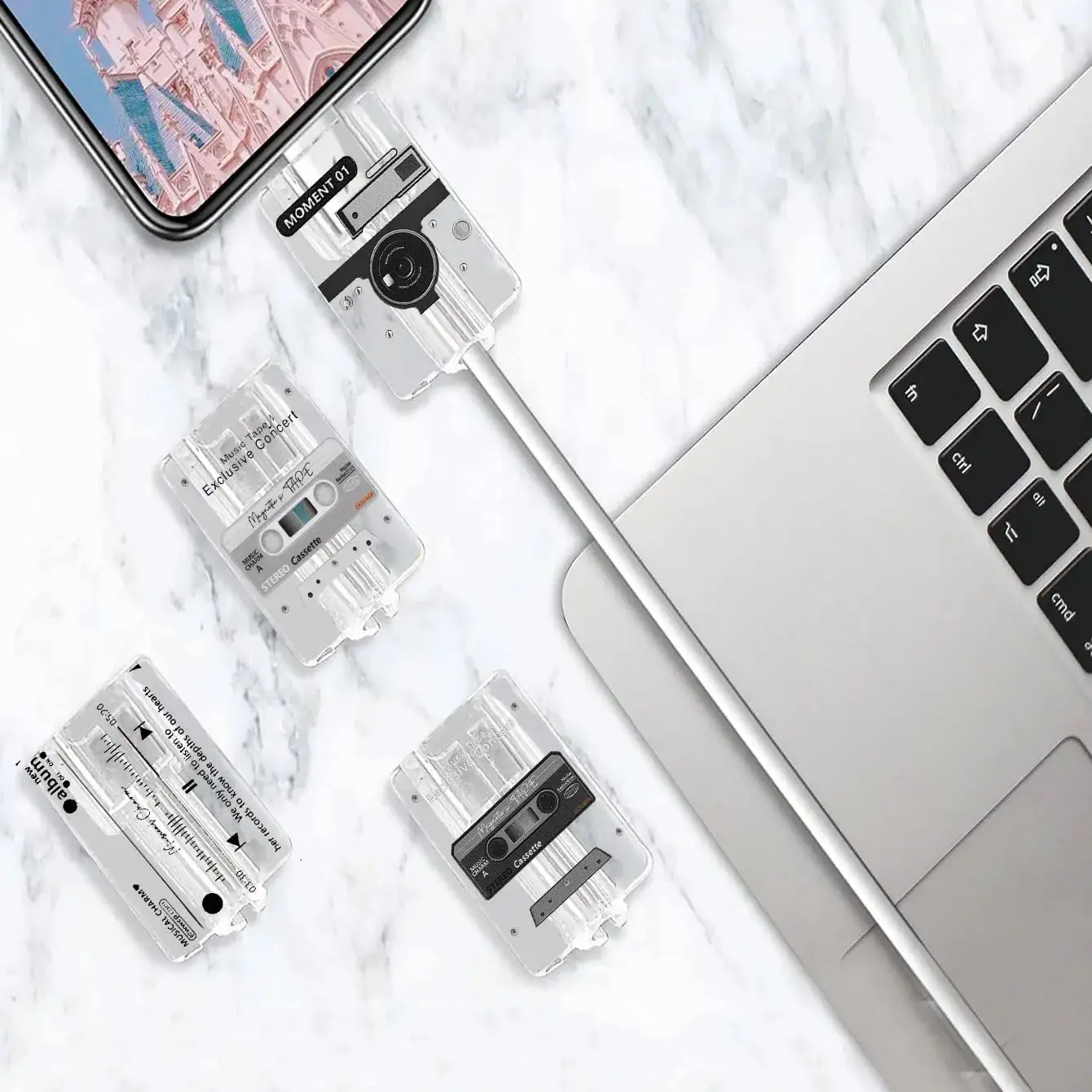 -piece cable fasteners, prevent breakage, cable sleeve protection, suitable for the latest Apple iPhone models