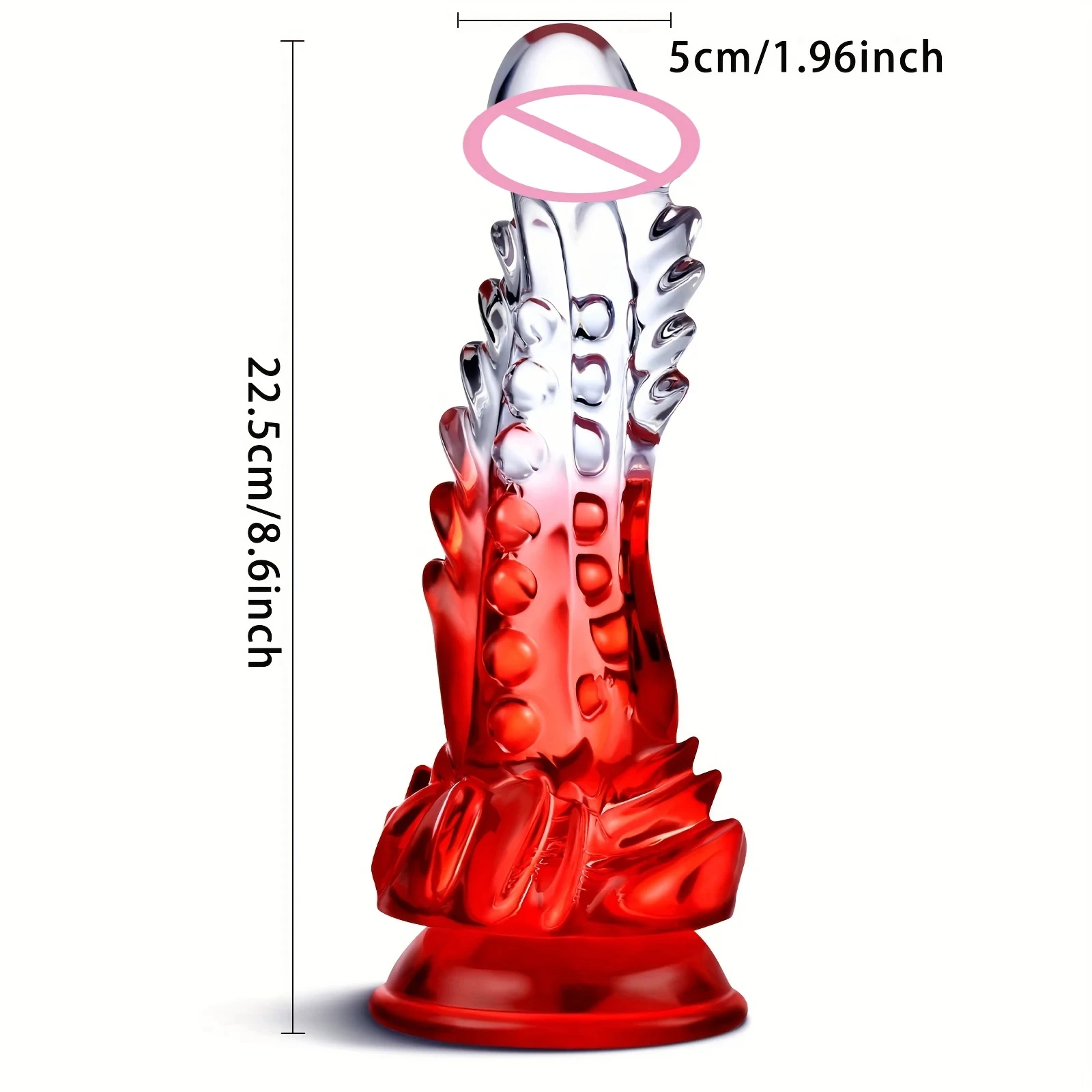 Clear Monster DildosRealistic G-spot huge Dildo with Suction Cup Huge Monster Penis, Big Dildo Adult Sex Toys for Women