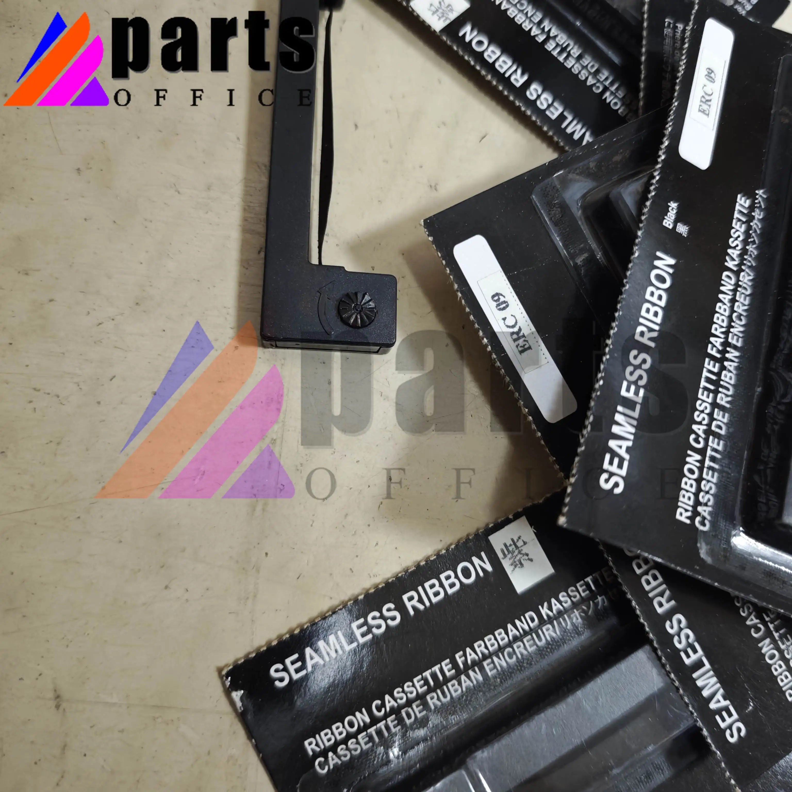 ERC09 ERC-09  ERC09B  Black Purple Seamless Ribbon support for use in Fit support for Epson M160 M180 M190 M191G M163 M164 M181