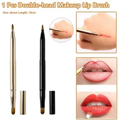 1 Pc Retractable Makeup Lip Brush Portable Double-head Lipstick Brush Dual Use Lip Eyeshadow Brush Beauty Tools