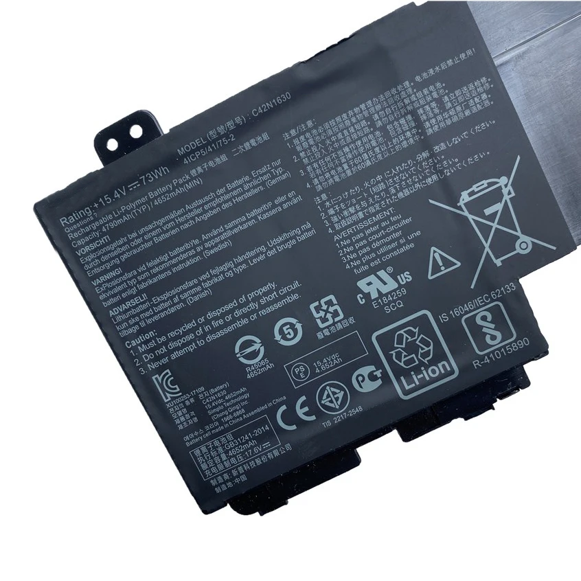 CP Laptop Battery 0B200-02520000 C42N1630 C42PHCH 73Wh For Zenbook Pro UX550 UX550VD UX550VE UX550VE-1A UX550VE-BN013T Battery
