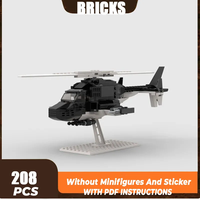 Seria wojskowa YcMoc klocki operacja specjalna helikopter Mini Airwolf Model technologia cegły DIY samoloty zabawki dla dzieci