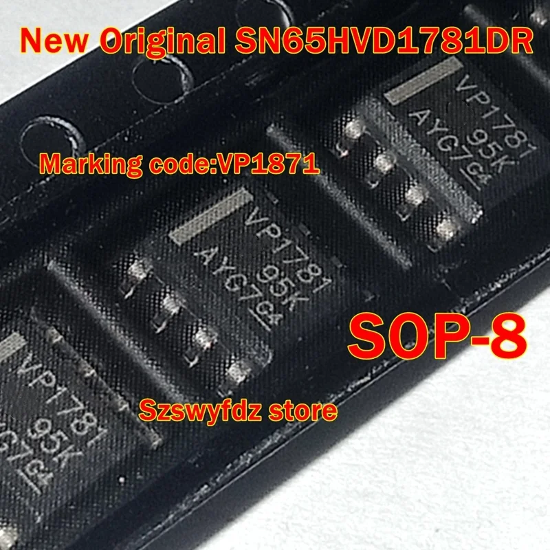 5Pcs to 100Pcs New Original Sn65Hvd1781Dr Sn65Hvd1781D Sop-8 Marking Code:Vp1871 70-V Fault-Protected Rs-485 Transceiver