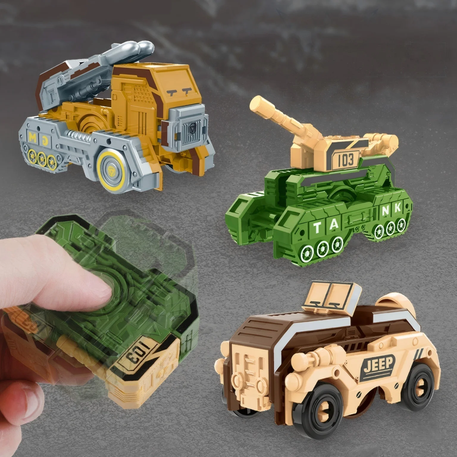 Deformed Car Tank Fidget Spinner Hand Spinner Vent Fidget Toy Adult Stress Relief Sensory Gyro Creative Desk Fidget Gift