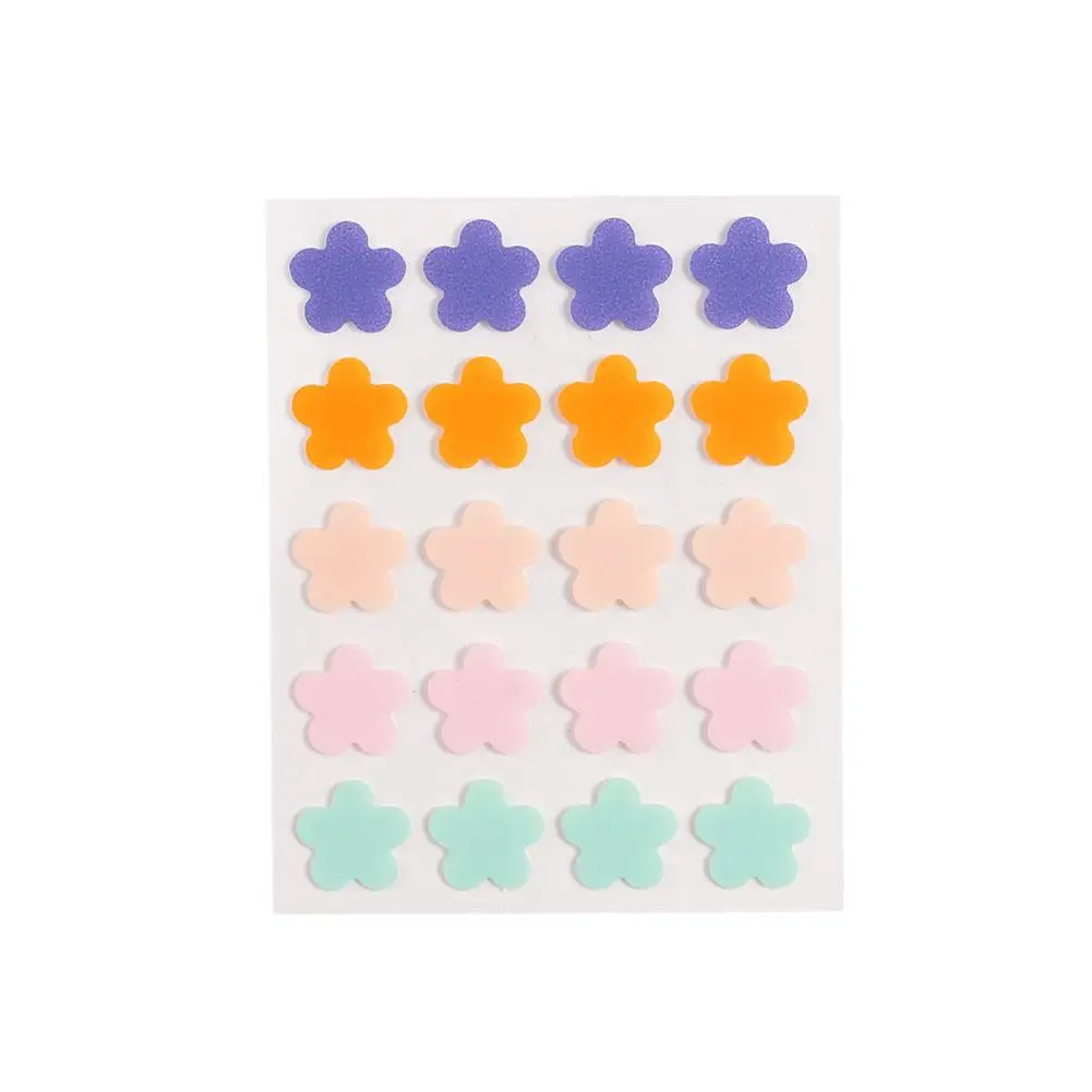 رقعة إزالة الزهور الملونة ، 5 ألوان ، العناية بالبشرة ، ملصقات حب الشباب ، أصلية ، e4z7