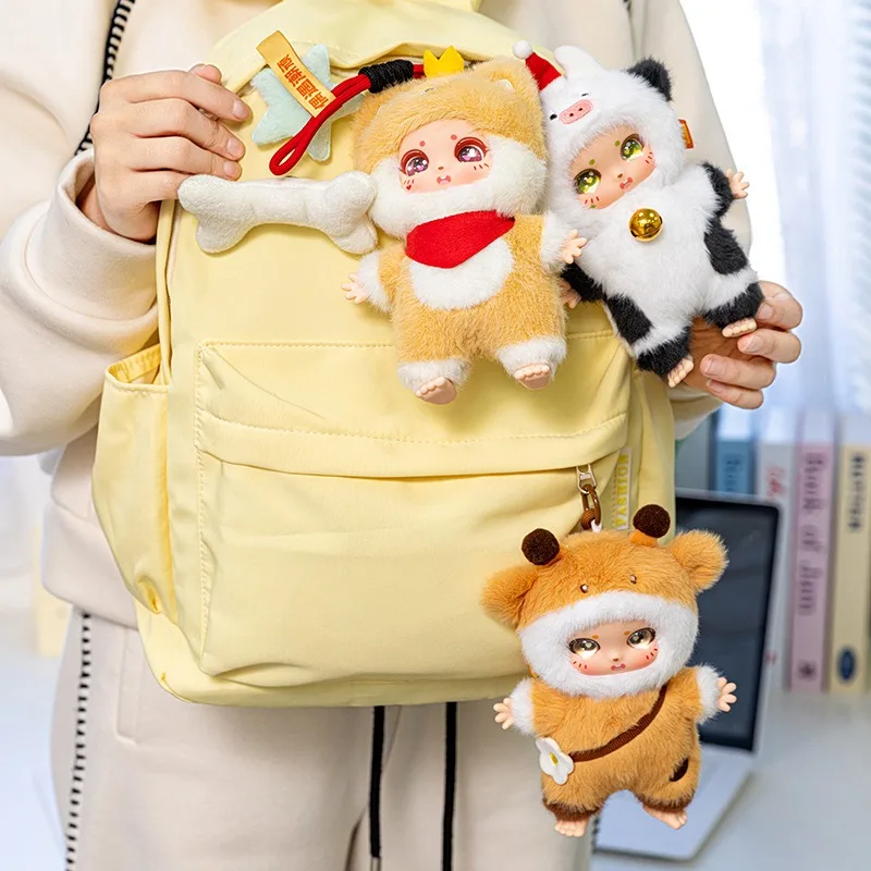 لعبة قطيفة من الفينيل وجه المد اللعب على شكل دمية هدية قلادة هدية مزخرفة