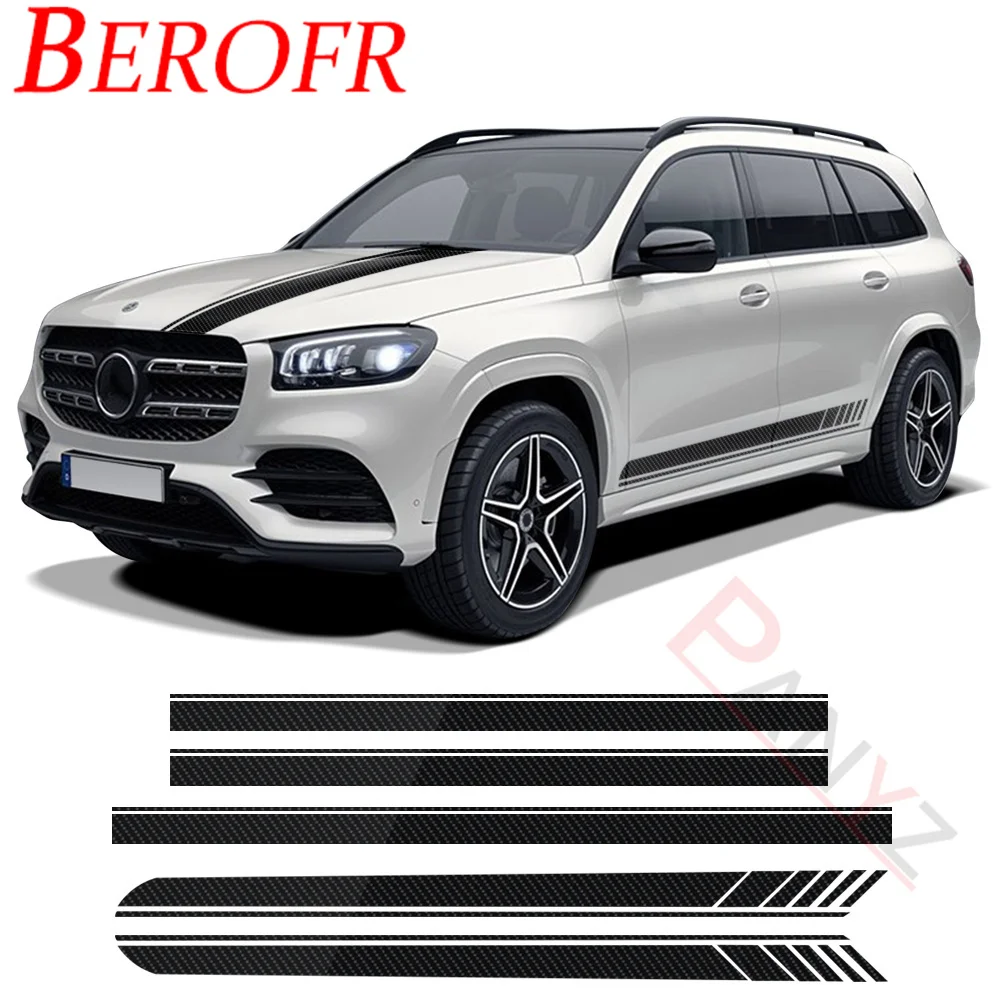 For Mercedes Benz GLS Class X167 X166 Edition 1 AMG Style Car Door Side Skirt Sticker Bonnet Stripe Decal