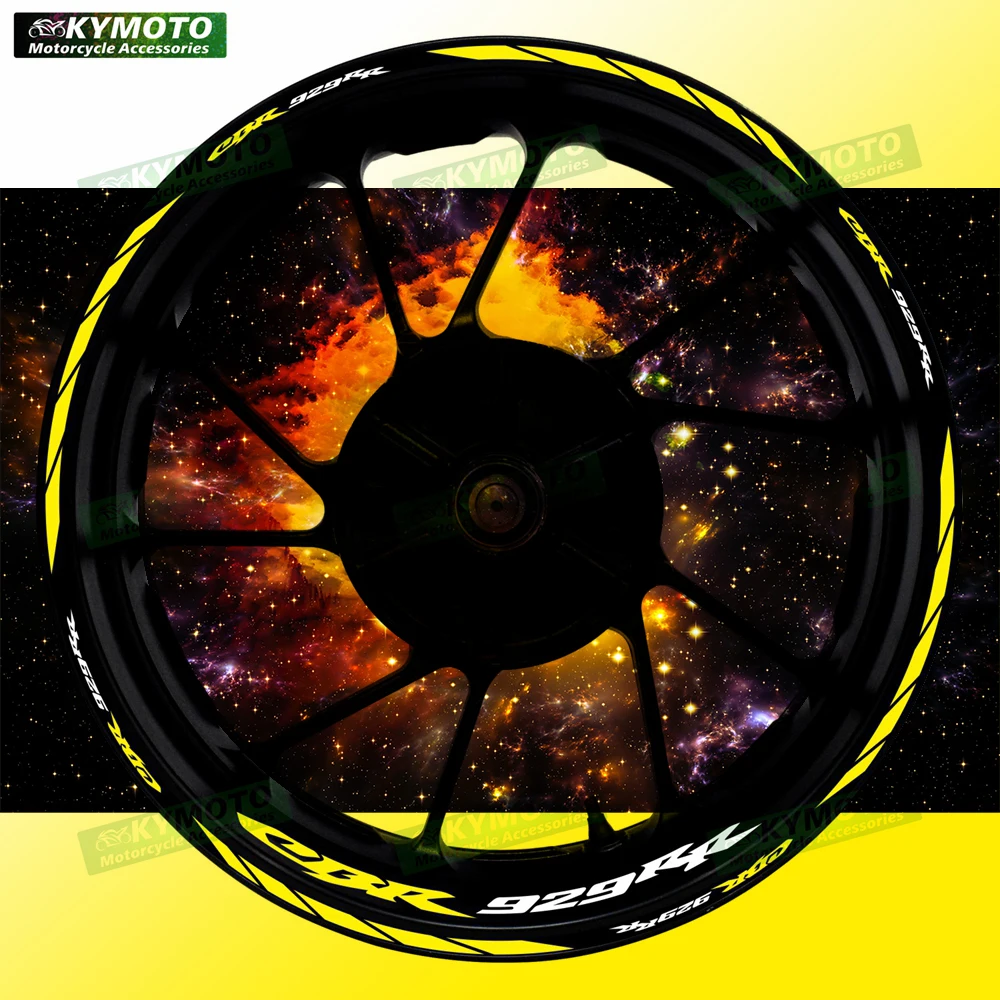 

Для мотоцикла Honda CBR929RR CBR 929RR 17 дюймов наклейки на передние и задние колеса водонепроницаемые светоотражающие наклейки на обод