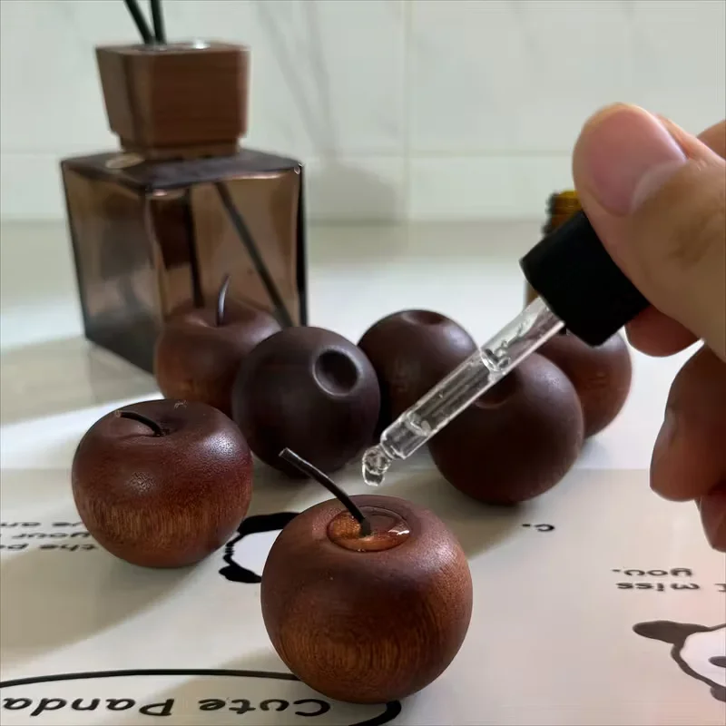 Essential Oil Diffuser Natural Wood Unique Eco-Friendly Fireless Aroma Aromatherapy Fragrance Diffused Home Office Decoration