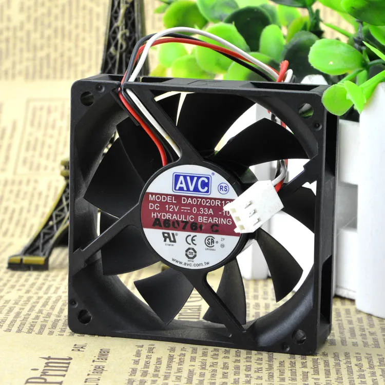 

ORIGINAL DA07020R12H 12V 0.33A 7020 7CM CPU COOLING FAN