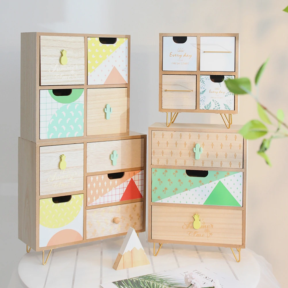 

Wooden Storage Box Home ganization Container Desk Accessories Rustless Durable Ideal Jewelry Storage Case