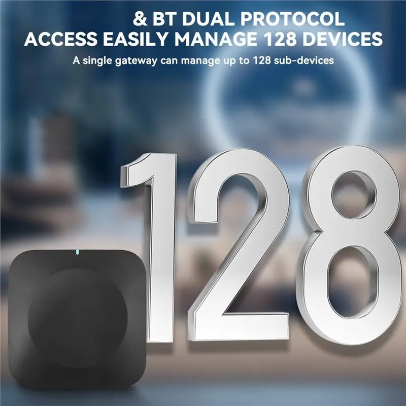 Super Deal -Tuya Zigbee Bluetooth Gateway, Works With Tuya,For Whole Home Control, 2.4G/5G Wifi Hub, Local Automation, 40M Range