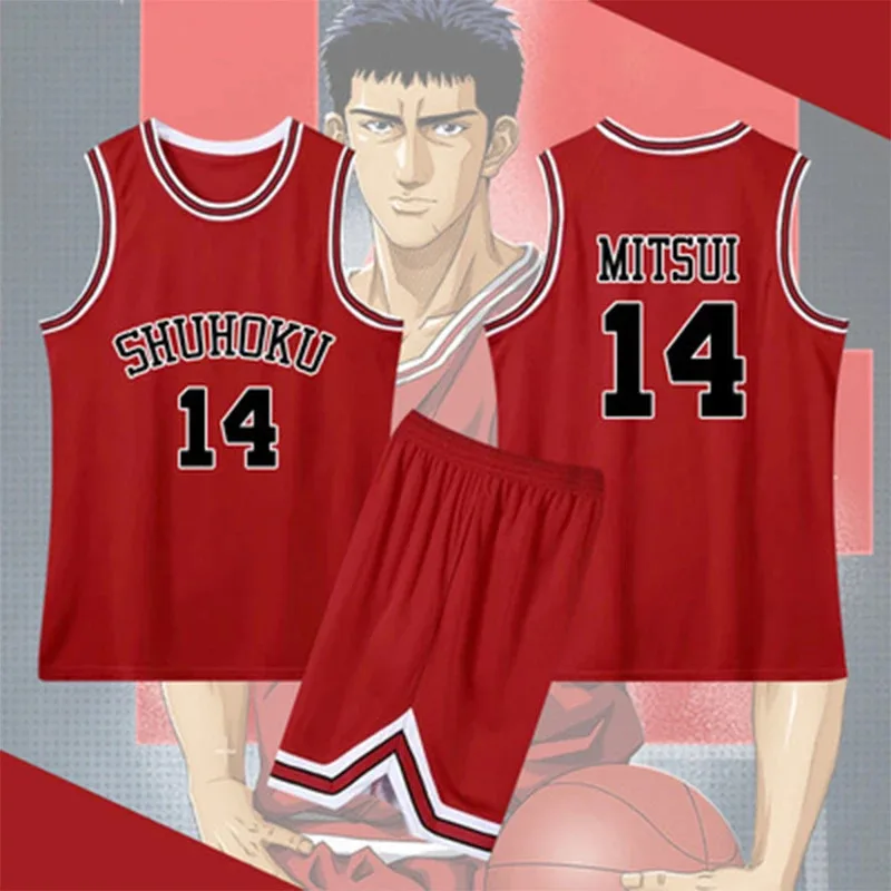 The -of-- بواسطة ChinaAnime Slam Dunk Cosplay Shohoku Jers المنتج الأول الذي تم إنشاؤه من قبل الصين