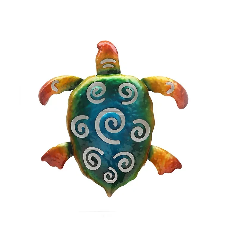 

Set Turtle Home Wall Hanging Hardware Crafts Wall Decoration Simulated Turtle Metal Products Suitable for Bathroom, Study Room