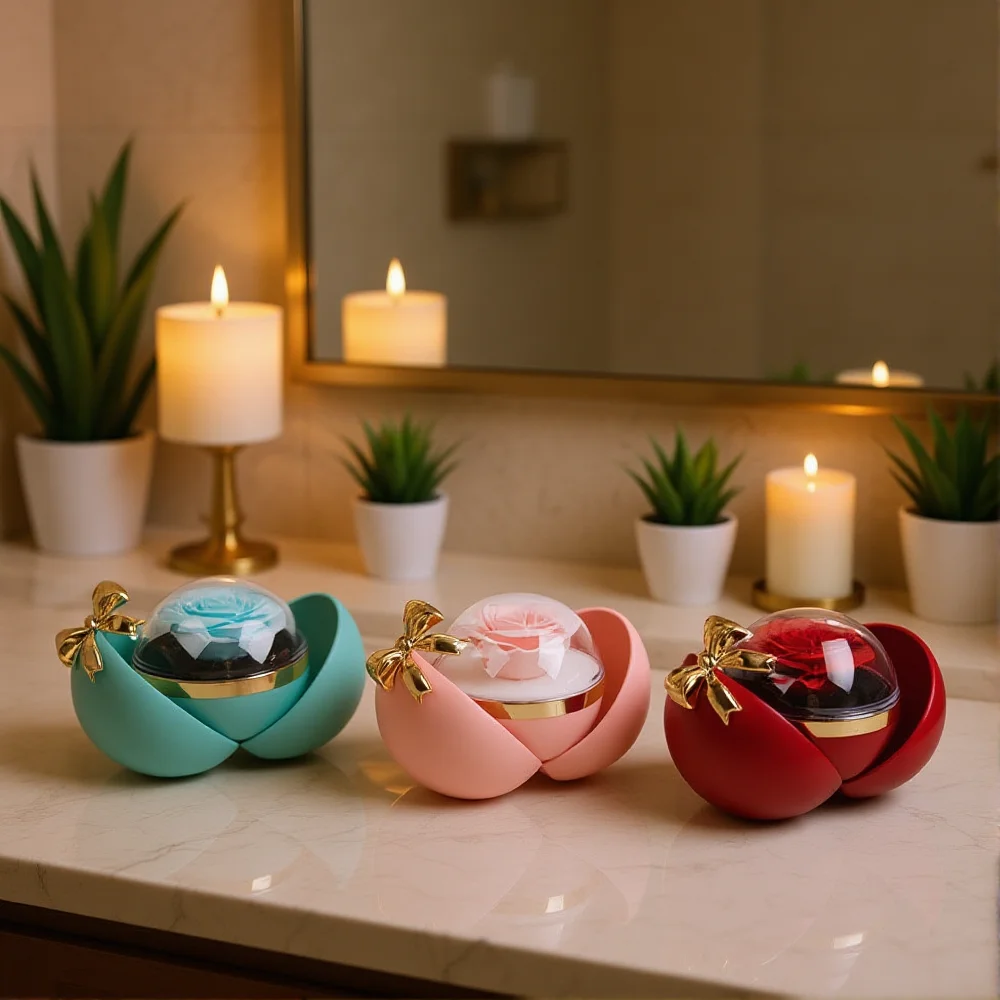 

Necklace Ring Box Romantic Gift Jewelry Box Magnet Closure Jewelry Box Magnetic For Christmas Gifts For