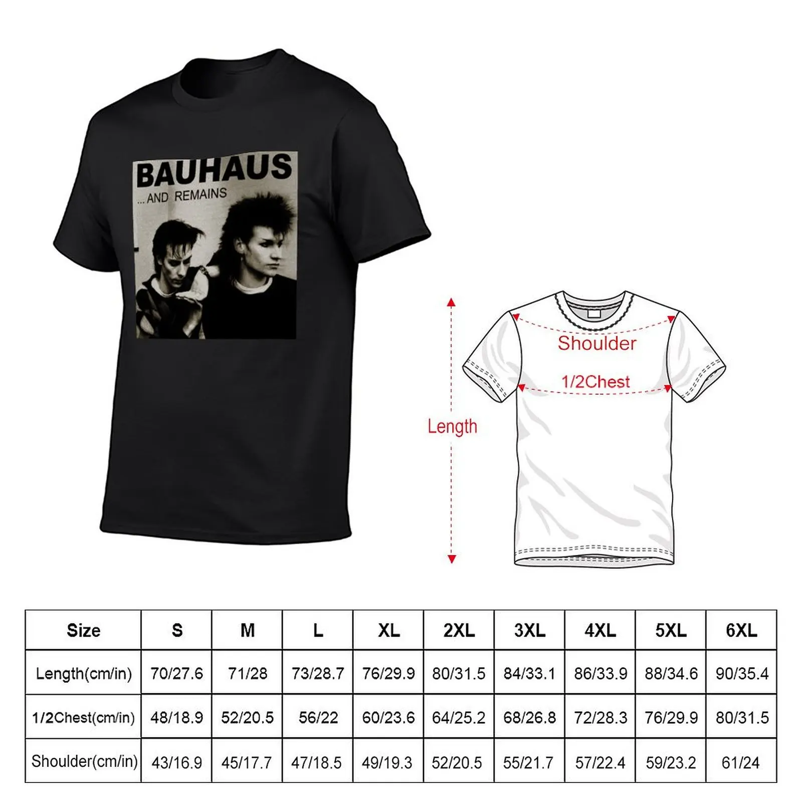 Bauhaus... And Remains T-Shirt vintage clothes quick-drying men clothing