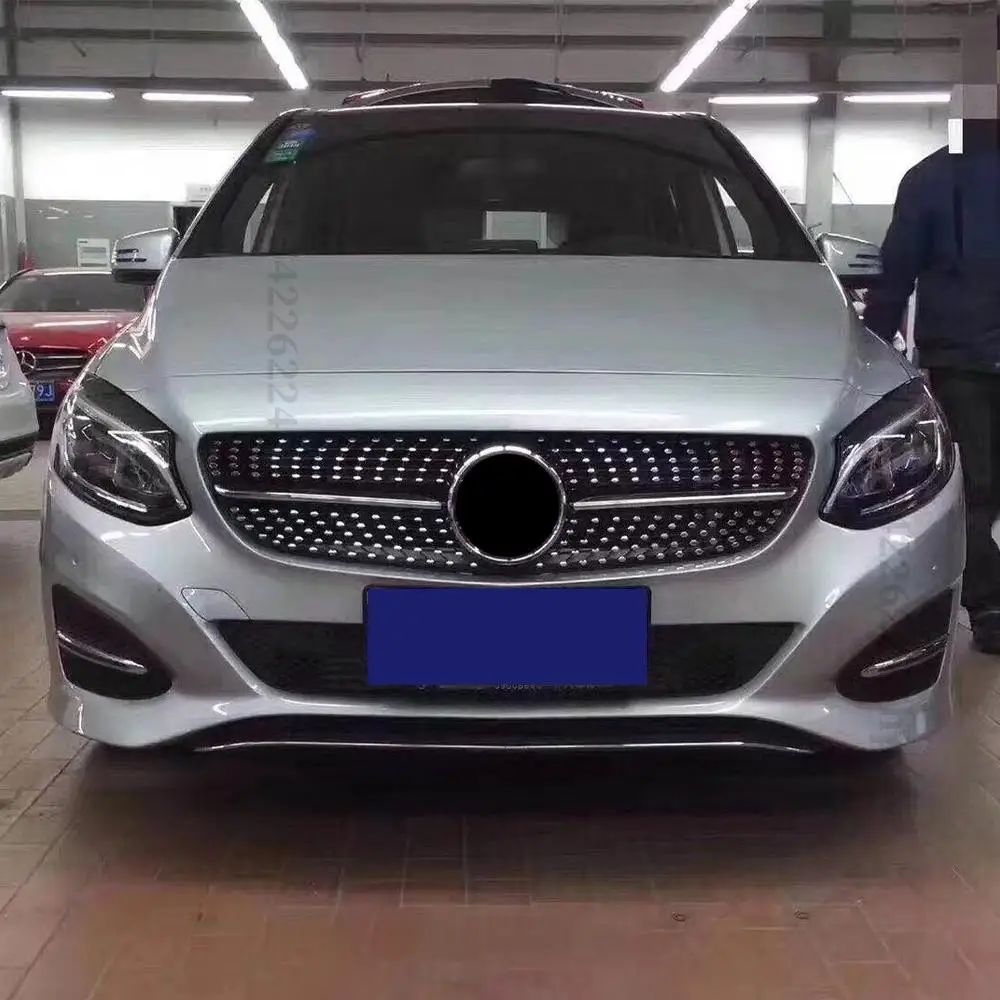 For Mercedes Benz B class W246 2012-2019 Front Grille Racing Bumper Grill Styling Decoration Hood Mesh Upgrade Replacement Part